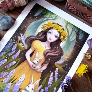 Ostara Deluxe Edition Print Esotericism Pagan Art Sabbat Wiccan image 2