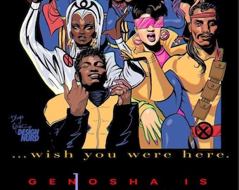 X-Men 97 Paris is Burning Print Poster, storm jubilee forge bishop Psylocke sunspot shard xtraveganza willi ninja Dorien Corey vogue pose