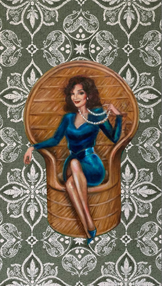 Designing Women, Julia Sugarbaker, Dixie Carter, Peacock Chair, Wallpaper -  Etsy Hong Kong