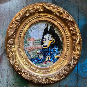 Vida Moderna do Rococó, Vida Moderna de Rocko, estilo de arte francês do século XVIII, wallaby, cartaz, Paris França, 1700, rocaille, níquelodeon, pop