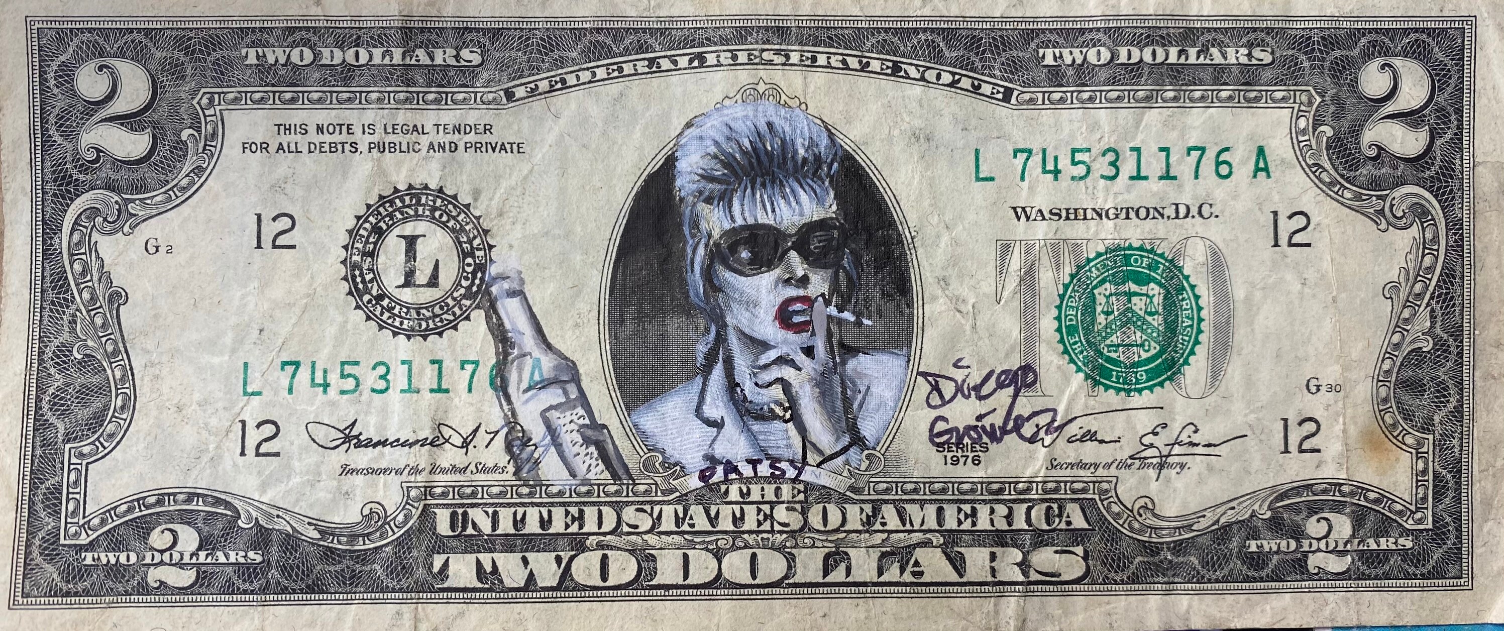 Patsy Stone PRINT Abfab I Got 5 on It Dollar Bill Money - Etsy
