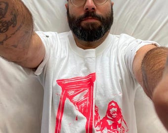 Guillotine tshirt, Bastille Day, t-shirt, French Revolution T, anti capitalist tee shirt, mutual aid, Luigi