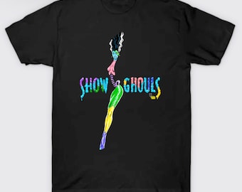 Show Ghouls Bride of Frankenstein T-shirt tshirt Mary Shelly Hollywood monsters monstress she’s alive weird science fiction Show Girls Bratz