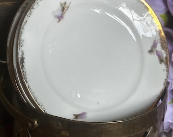 Handcrafted Shabby Chic Glass Vase: Victorian Bird Decor