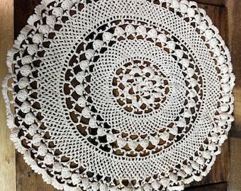 Multiple Vintage Lace & Crochet Doilies Ranging from 12” to 21”