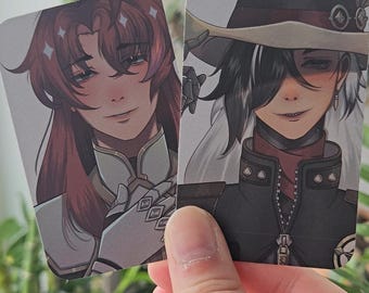 Honkai Star Rail Photocards Argenti and Boothill