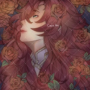 Honkai Star Rail Argenti Rose A5 Print