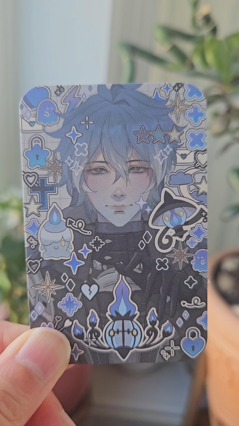 Front facing photocard of Genshin Impact's Flins