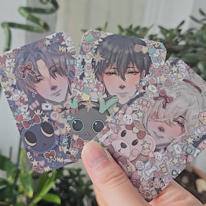 Tarjetas fotográficas de Honkai Star Rail (Jing Yuan, Dan Heng y Blade)