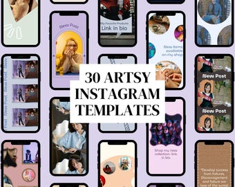 Artsy Instagram Story Templates: Groovy Influencer Design (30)