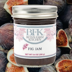 Fig Jam Homemade Fig Fruit Spread Vegan Low Sugar Fig Preserve Homestyle Artisanal Small Batch Gourmet Fig Jam for Cheese Charcuterie Board