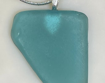 RARE RARE Authentic Pacific Ocean Aqua seaglass necklace Aqua beachglass Aqua oceanglass Aqua seaglass necklace jewelry sea jewelry treasure