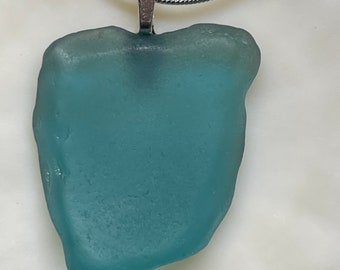 RARE RARE Authentic Pacific Ocean Aqua seaglass necklace Aqua beachglass Aqua oceanglass Aqua seaglass necklace jewelry sea jewelry treasure