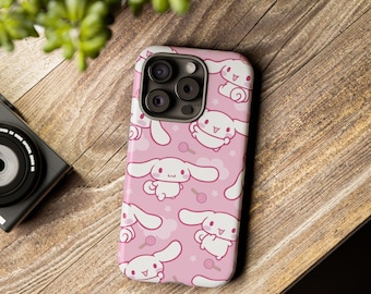 Różowe etui Cinnamoroll Hello Kitty Sanrio na iPhone'a, słodkie etui na iPhone'a 15 14 13 Pro Max 11 12 13 Pro XR XS MAX 8 Plus Pro Y2K słodkie etui