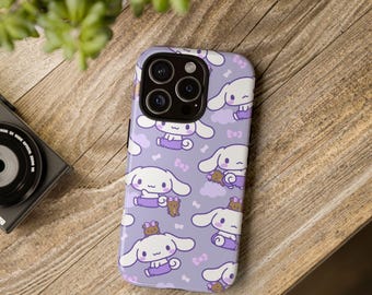 Lila Cinnamoroll Hello Kitty Sanrio iPhone Hülle, süße iPhone Hülle 17 16 15 14 13 Pro Max 11 12 13 Pro XR XS MAX 8 Plus Pro Y2K süße Hülle