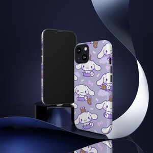 Fioletowy Cinnamoroll Hello Kitty Sanrio iPhone Case, Uroczy iPhone Case 15 14 13 Pro Max 11 12 13 Pro XR XS MAX 8 Plus Pro Y2K Uroczy Case zdjęcie 6