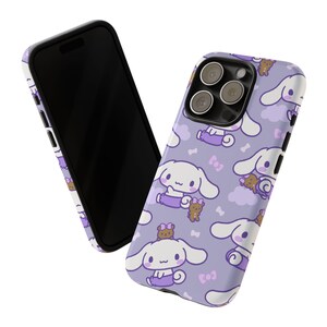 Fioletowy Cinnamoroll Hello Kitty Sanrio iPhone Case, Uroczy iPhone Case 15 14 13 Pro Max 11 12 13 Pro XR XS MAX 8 Plus Pro Y2K Uroczy Case zdjęcie 3