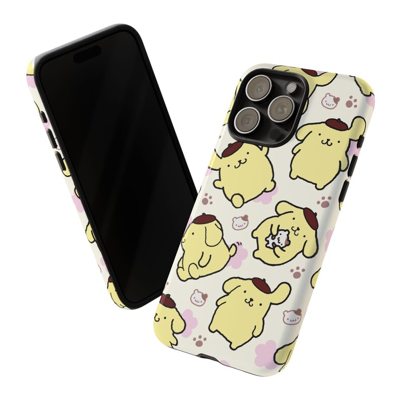 Yellow Pompompurin Sanrio Hello Kitty iPhone Case, Cute iPhone Case 17 16 15 14 13 Pro Max 11 12 13 Pro XR XS MAX 8 Plus Pro Y2K Cute Case image 6