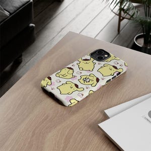 Yellow Pompompurin Sanrio Hello Kitty iPhone Case, Cute iPhone Case 17 16 15 14 13 Pro Max 11 12 13 Pro XR XS MAX 8 Plus Pro Y2K Cute Case image 4