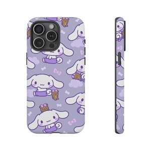 Fioletowy Cinnamoroll Hello Kitty Sanrio iPhone Case, Uroczy iPhone Case 15 14 13 Pro Max 11 12 13 Pro XR XS MAX 8 Plus Pro Y2K Uroczy Case zdjęcie 2
