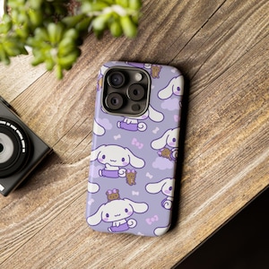 Fioletowy Cinnamoroll Hello Kitty Sanrio iPhone Case, Uroczy iPhone Case 15 14 13 Pro Max 11 12 13 Pro XR XS MAX 8 Plus Pro Y2K Uroczy Case zdjęcie 1