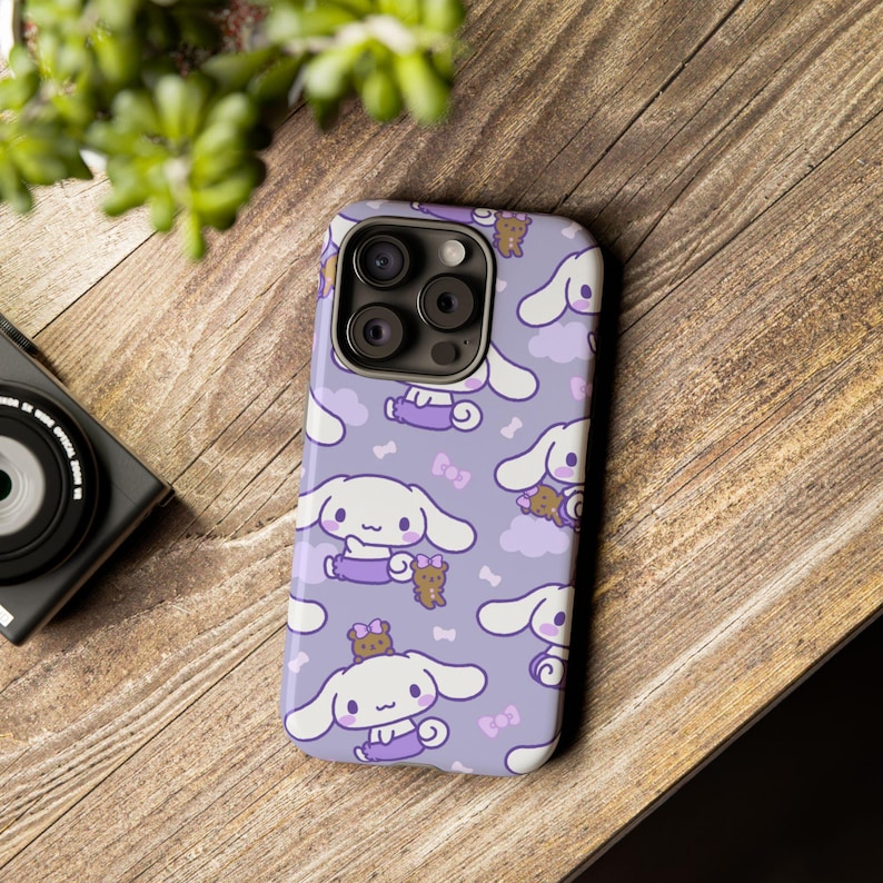Fioletowy Cinnamoroll Hello Kitty Sanrio iPhone Case, Uroczy iPhone Case 15 14 13 Pro Max 11 12 13 Pro XR XS MAX 8 Plus Pro Y2K Uroczy Case zdjęcie 1