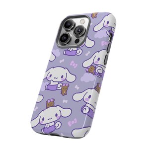 Fioletowy Cinnamoroll Hello Kitty Sanrio iPhone Case, Uroczy iPhone Case 15 14 13 Pro Max 11 12 13 Pro XR XS MAX 8 Plus Pro Y2K Uroczy Case zdjęcie 4