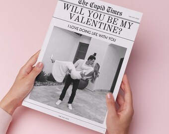 Modèle de journal personnalisé pour la Saint-Valentin, journal de la Saint-Valentin à modifier facilement, sera-tu mon cadeau de la Saint-Valentin journal, journal de la Saint-Valentin