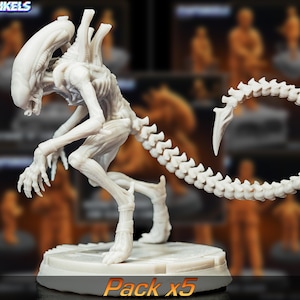 Xeno-Klon – 5er-Pack Aliens & Überlebende | Papsikels | Tabletop-Spiel 28–75 mm