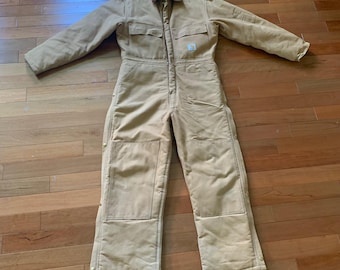 Vintage Carhartt Coveralls Herren 42S Union Made In USA 100% Baumwolle Canvas R68QZS