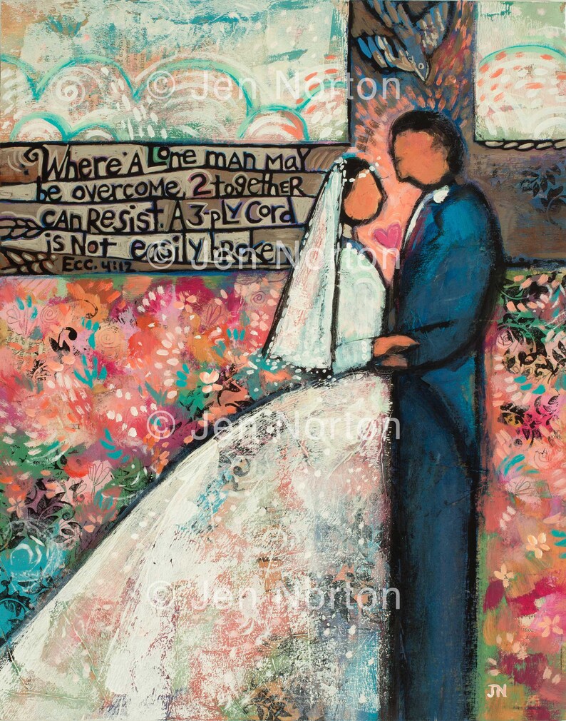 Marriage Blessing for Christian Couple Wedding Gift Chri pic photo