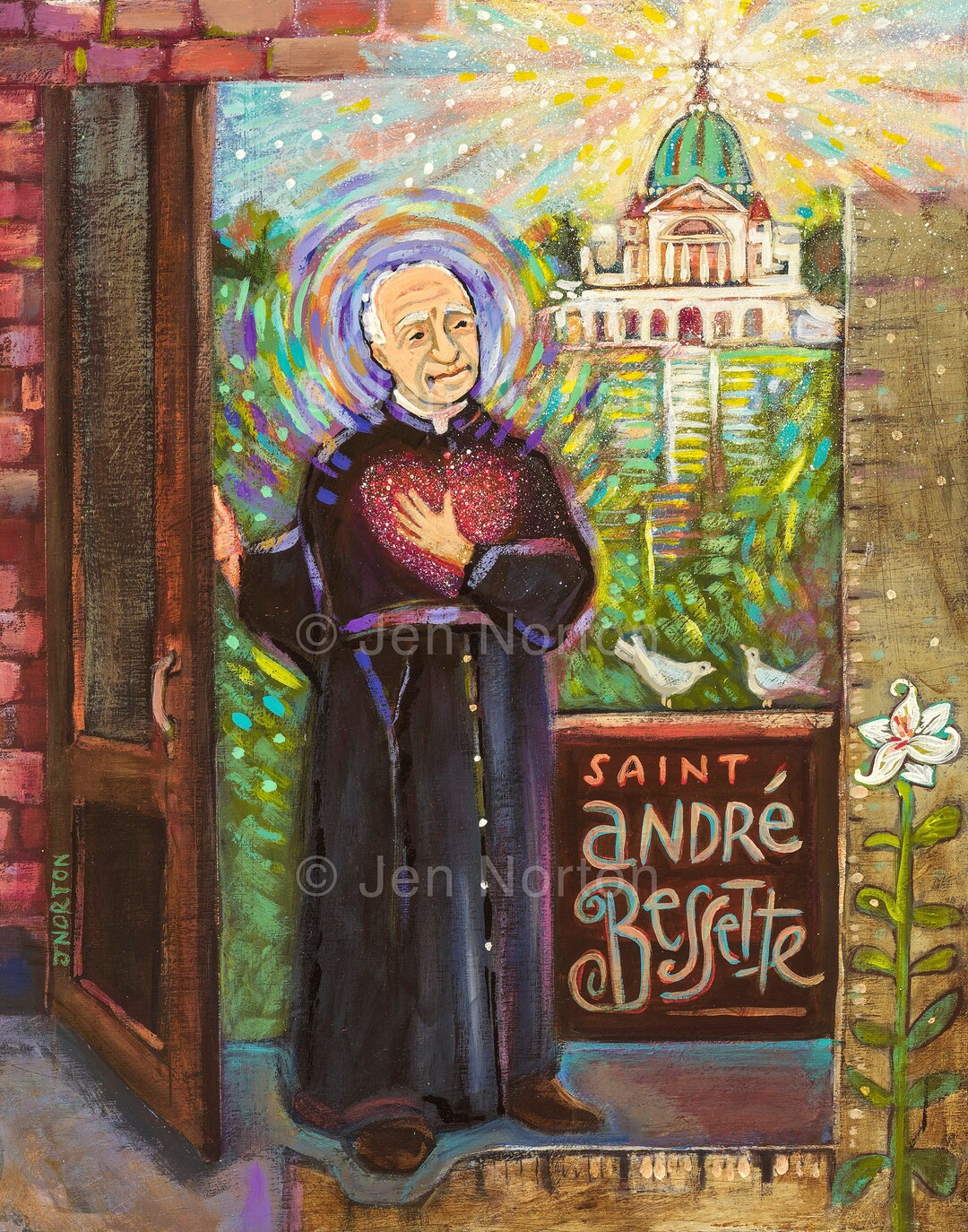 Saint Andre Bessette, Miracle Man of Montreal, Art Print, First Saint of Congregation of Holy