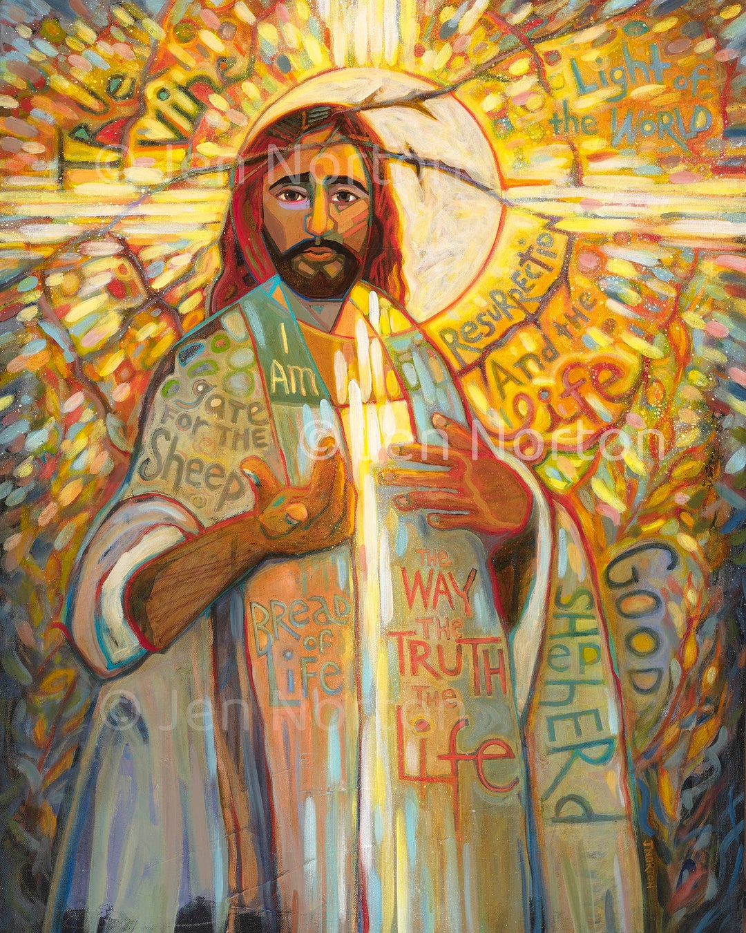 Jesus art print who do you say that i am confirmation or rcia gift