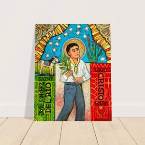 Poster di San José Sanchez del Rio, Giovane cattolico, Regalo per la Cresima, Santo messicano