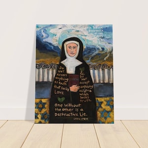 Edith Stein (Saint Teresa Benedicta of the Cross) poster, Catholic saint, modern martyr
