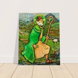 Saint Patrick-poster, Lorica-gebed, Ierse heilige