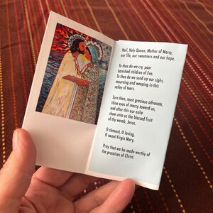 Pray the Rosary foldable mini booklet, digital download, Hail Mary, Blessed Mother image 5