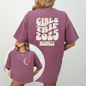Custom Girls Trip Shirts Personalized Girls Trip Shirt Custom Girls Trip 2025 Shirt Girls Beach Trip Girls Vacation Tee Sister Trip Shirt