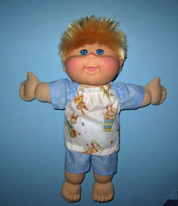 Cabbage Patch Doll Clothes Fits 14 Inch Boy Handcrafted Super Dog Shirt Shorts Pjs No Doll