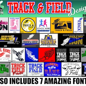 Track and Field Designs Bundle, School Sports SVG (digital Download) - Etsy