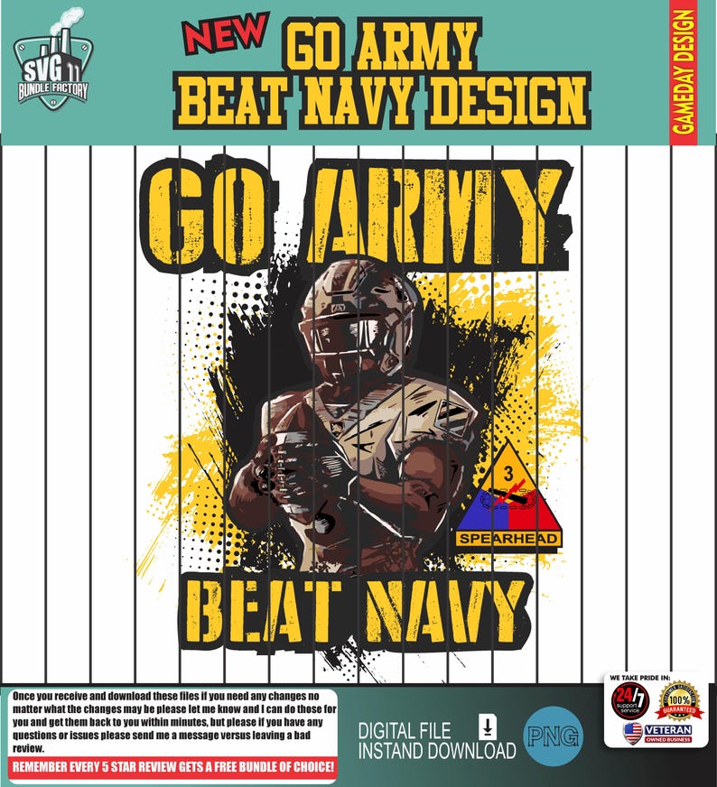 Army Vs Navy Game Day Design (svg, Png, Pdf, Dxf) - Etsy