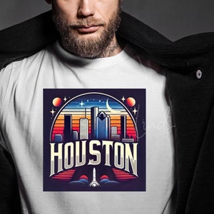 Houston Shirt Texas Tee Unique Texas Gift Best Unisex Graphic Tee Colorful Streetwear Shirt American Pride Shirt Skyline Shirt Best USA Tee