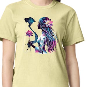 Tee-shirt Ao Dai Tee-shirt Vietnam Tee-shirt graphique unique Tee-shirt couleurs confort Meilleur cadeau fête des mères Chemise culture vietnamienne Tee-shirt carte du Vietnam Tee-shirt fleur de lotus