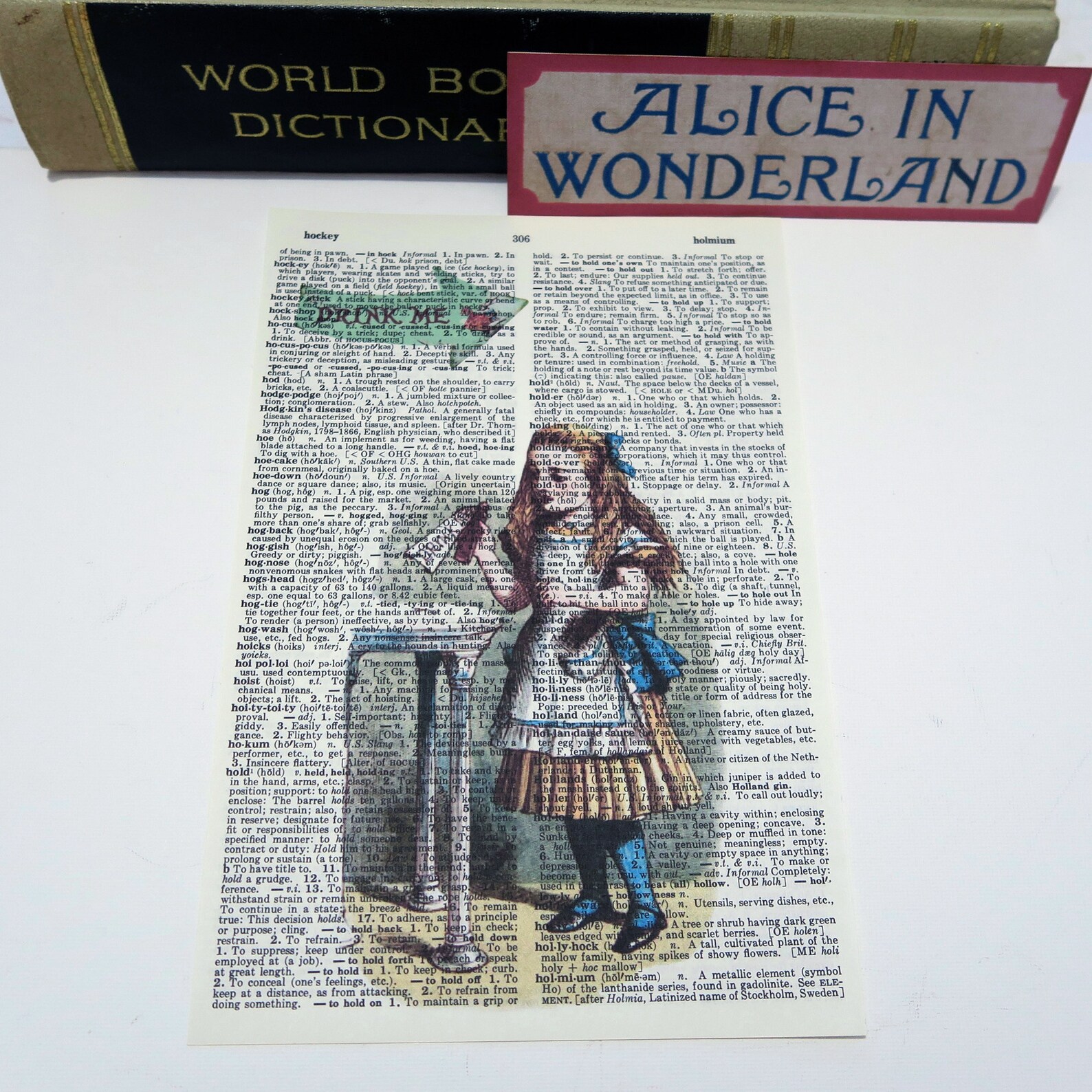 Alice in Wonderland-vintage Dictionary Page Prints-we Are All - Etsy ...