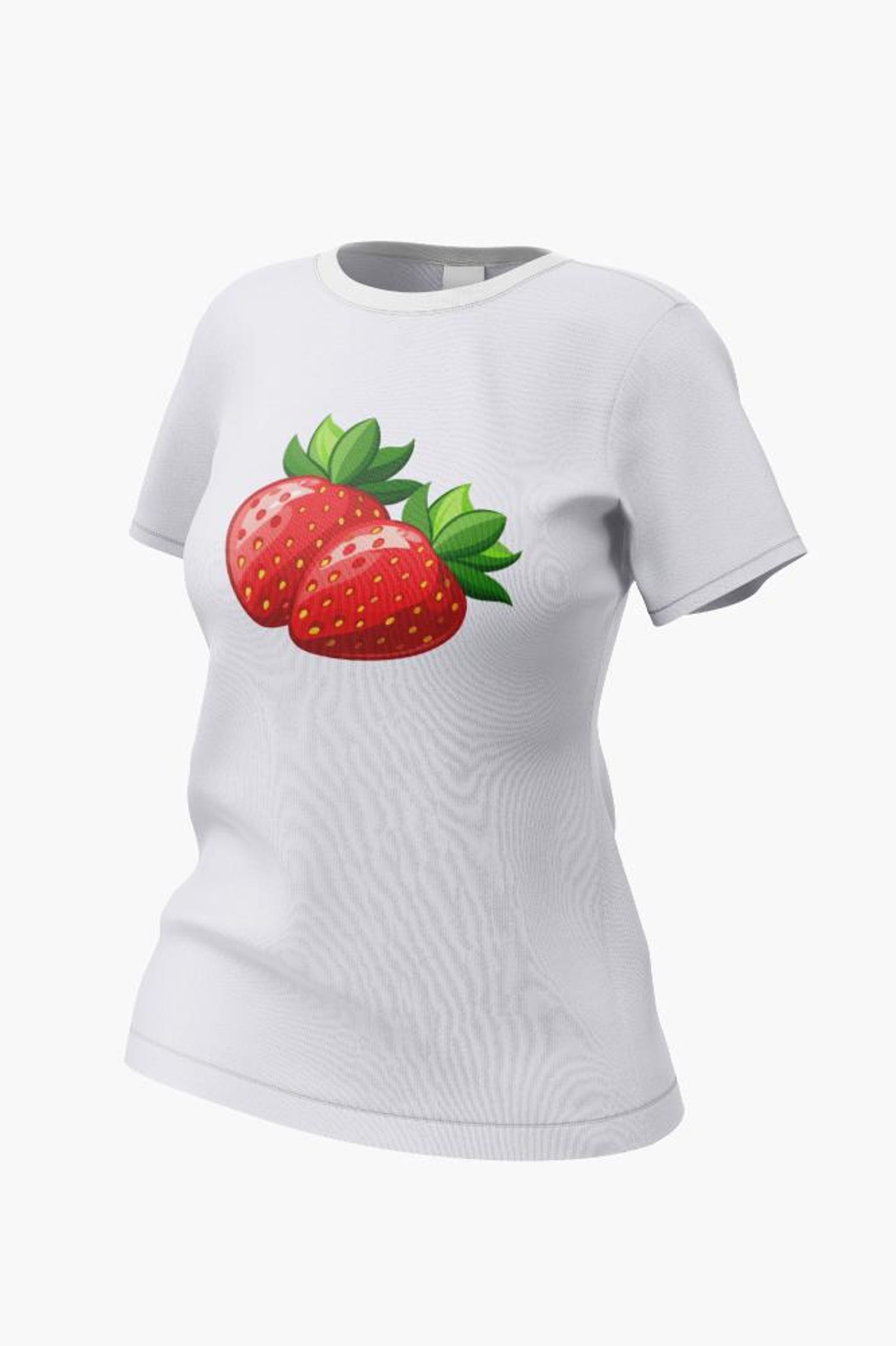 Cute Strawberry Clipart & Design Kawaii Fruit Illustration for ...
