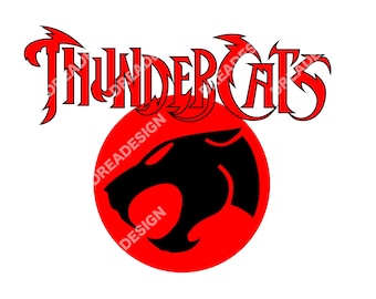 Inspired/Cats/Retro Cartoon/80's/Thunder/Skinny Tumbler//Image/Download/ProjectsClipart Vector Graphics for Wall Art, T-Shirts, Sublimation,