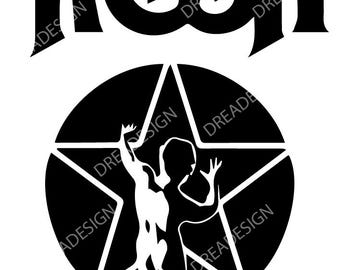Vintage Rock Band Logo SVG PNG EPS Pdf, Clipart Vector Graphics for Wall Art, T-Shirts, Sublimation,