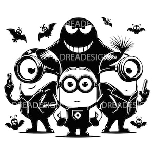 Little yellow friends with fun personalities SVG, PNG, EPS, Pdf, Cartoon Clipart, Digital Download File Wall Art, T-Shirts, Sublimation,