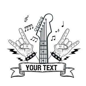 Rock And Roll Music Svg, Guitar Svg, Rock Band Svg, Rock Clipart, Rock Hand Sign Svg, Rock N Roll , Rocker Eps, Heavy Metal Pdf, Music Png