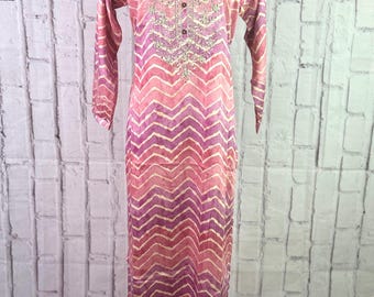 Vibrant Multi-Color Leheriya Print Muslin Kurti | Traditional & Trendy Women&#39;s Top